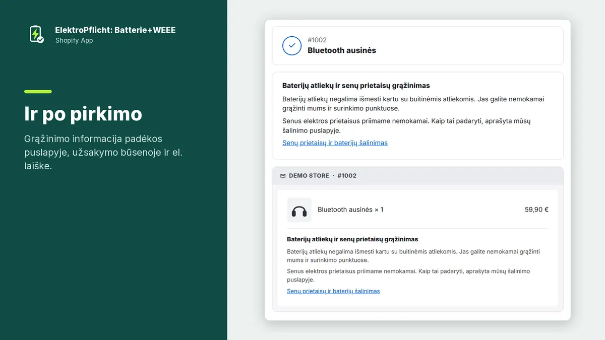 ElektroPflicht programos ekrano nuotrauka: Ir po pirkimo