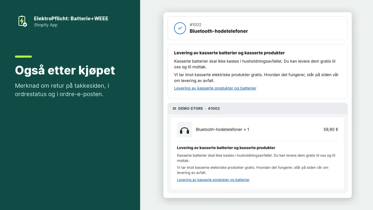 Skjermbilde av appen ElektroPflicht: Også etter kjøpet