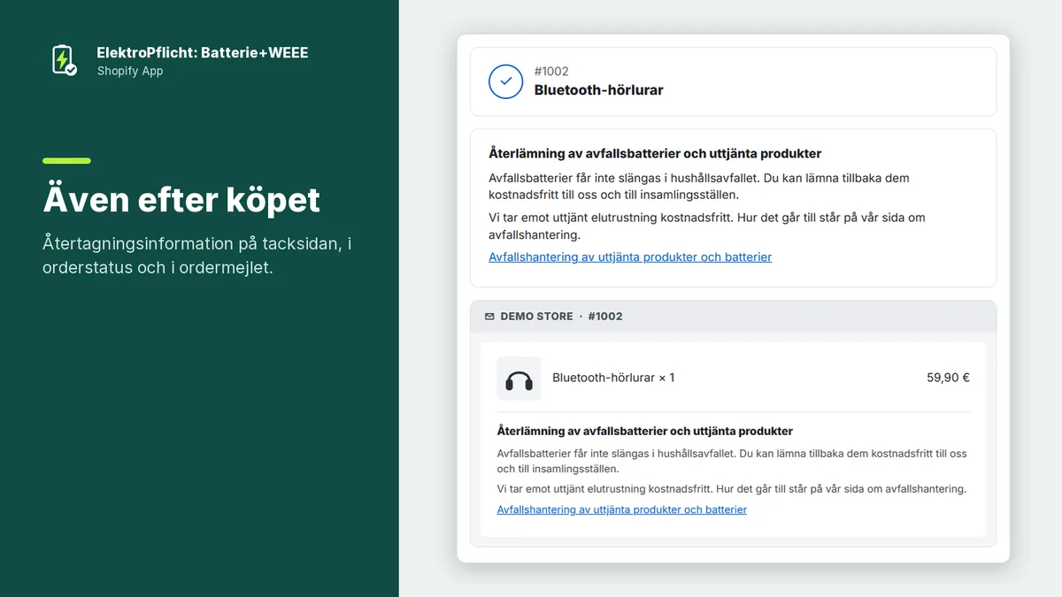 Skärmbild av appen ElektroPflicht: Även efter köpet